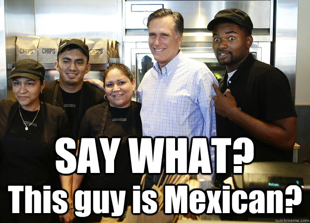 say what this guy is mexican - Smiling Mitt