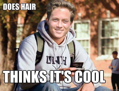 does hair thinks its cool - Fresh Robin