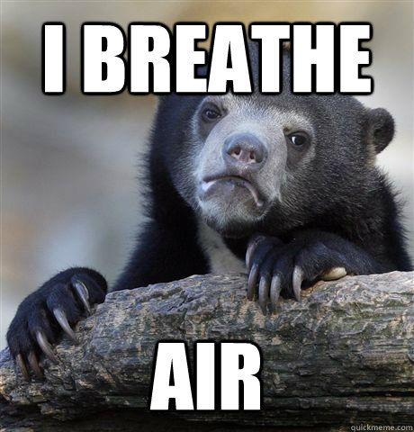 i breathe air - Confession Bear