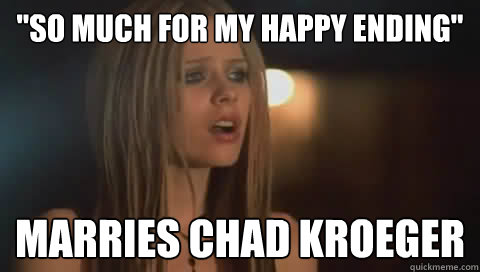so much for my happy ending marries chad kroeger  - 