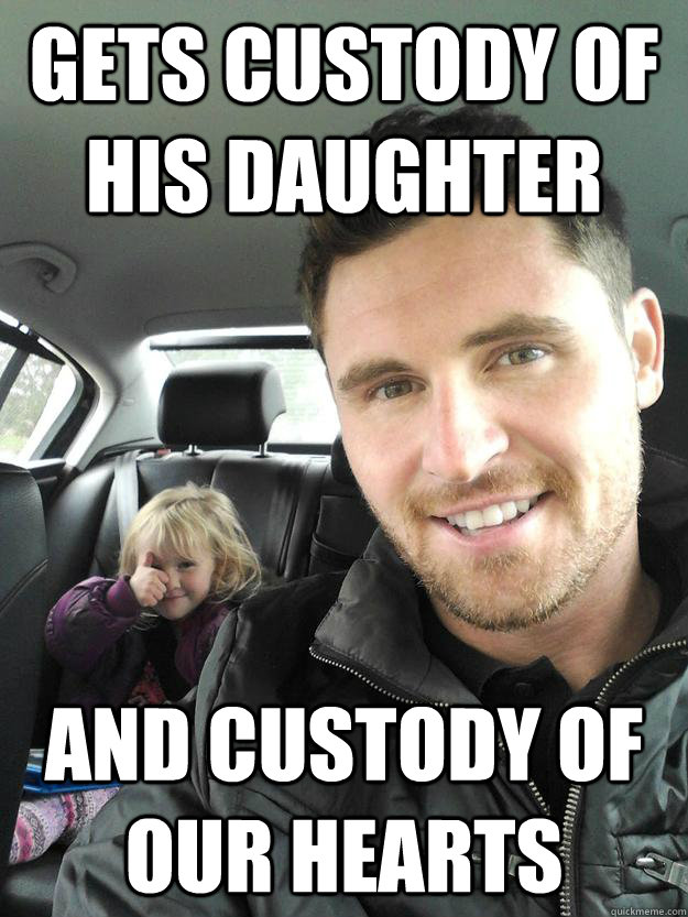 gets custody of his daughter and custody of our hearts - Ridiculously Photogenic Father