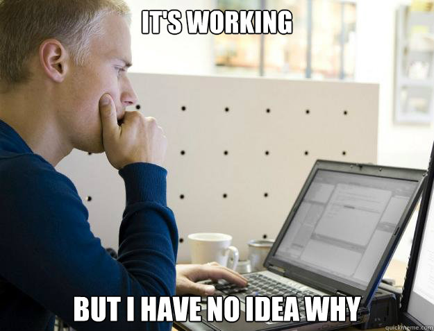 its working but i have no idea why - Programmer
