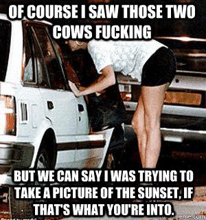 of course i saw those two cows fucking but we can say i was - Karma Whore