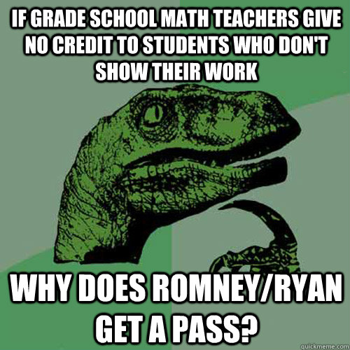 if grade school math teachers give no credit to students who - Philosoraptor