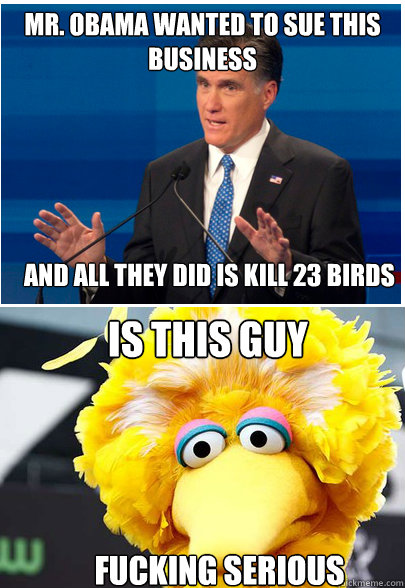 mr obama wanted to sue this business and all they did is ki - Now Its Just Sad Romney