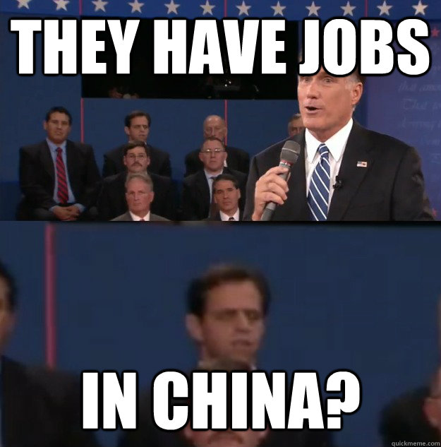 they have jobs in china - Typical Undecided Voter