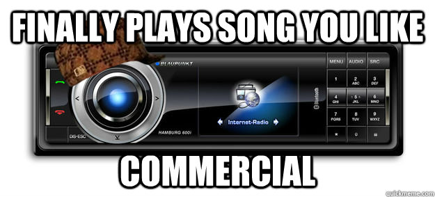 finally plays song you like commercial -