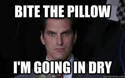 bite the pillow im going in dry - Menacing Josh Romney