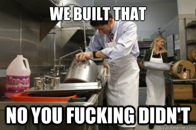 we built that no you fucking didnt - Cooking with Paul Ryan