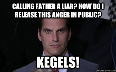 calling father a liar how do i release this anger in public - Menacing Josh Romney