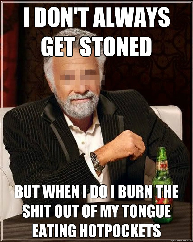 i dont always get stoned but when i do i burn the shit out - AA Most Interesting Man