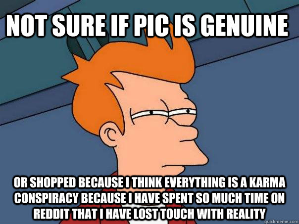 not sure if pic is genuine or shopped because i think everyt - Futurama Fry