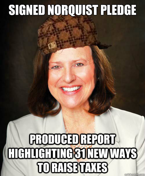 signed norquist pledge produced report highlighting 31 new w - Scumbag Deb Fischer