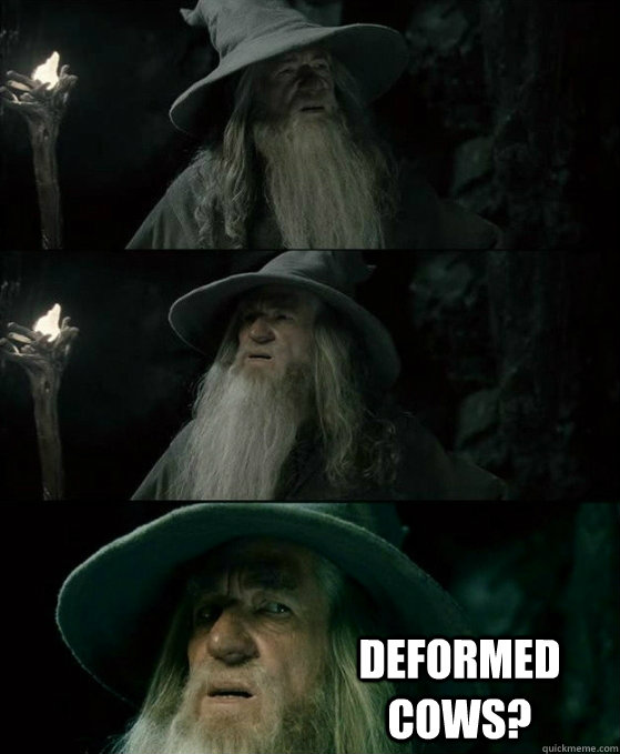 deformed cows - No memory Gandalf