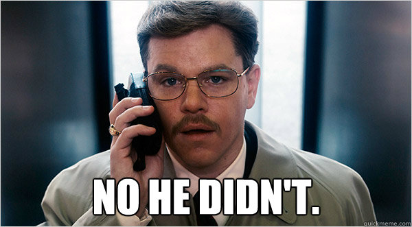 no he didnt - The Informant