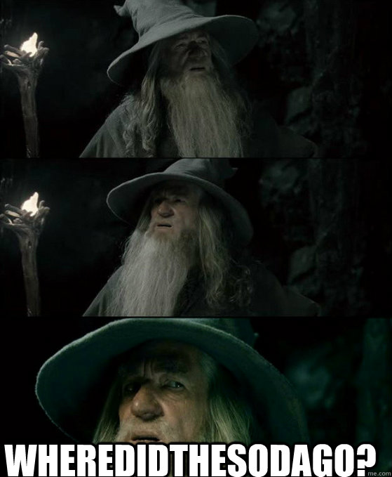 wheredidthesodago - Confused Gandalf