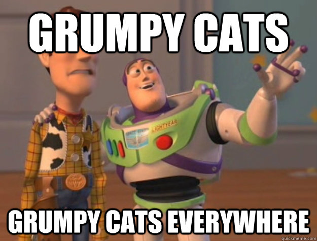 grumpy cats grumpy cats everywhere - Buzz Lightyear