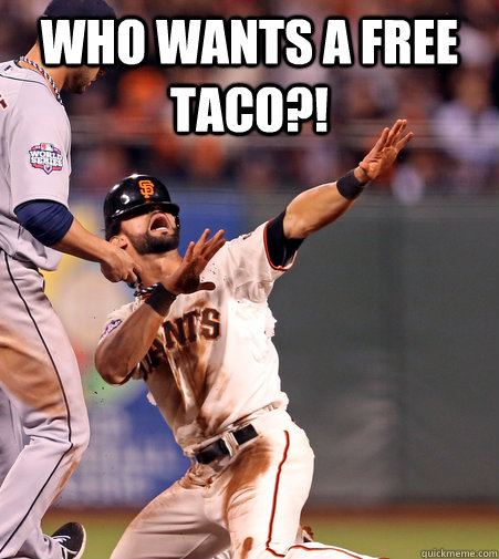 who wants a free taco -
