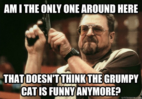 am i the only one around here that doesnt think the grumpy - Am I the only one