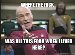Where the fuck is dragging grumpy cat around to all these di - Annoyed Picard