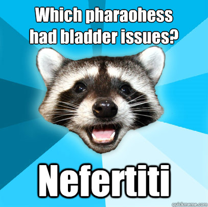 which pharaohess had bladder issues nefertiti - Lame Pun Coon
