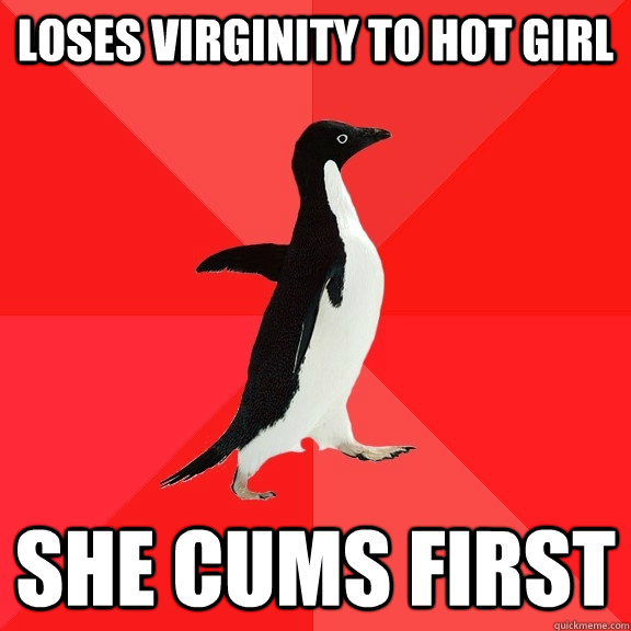 loses virginity to hot girl she cums first - Socially Awesome Penguin