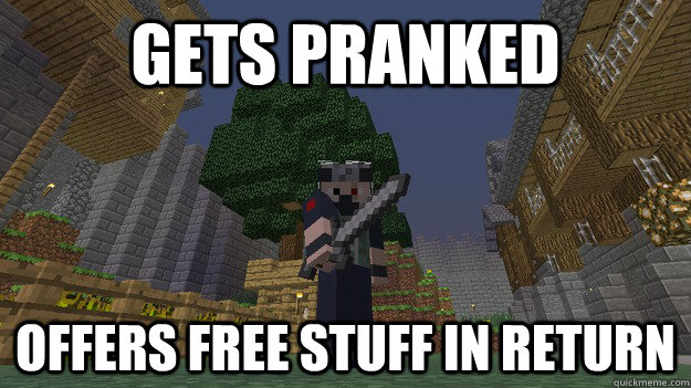 gets pranked offers free stuff in return -