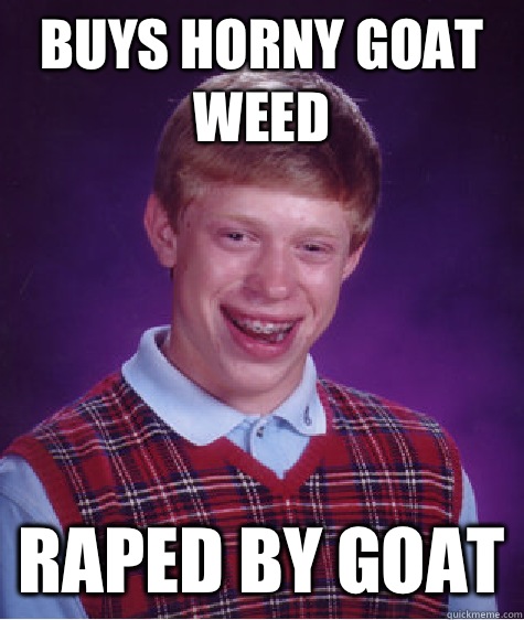 Buys Horny Goat Weed Vampire Outbrea - Bad Luck Brian