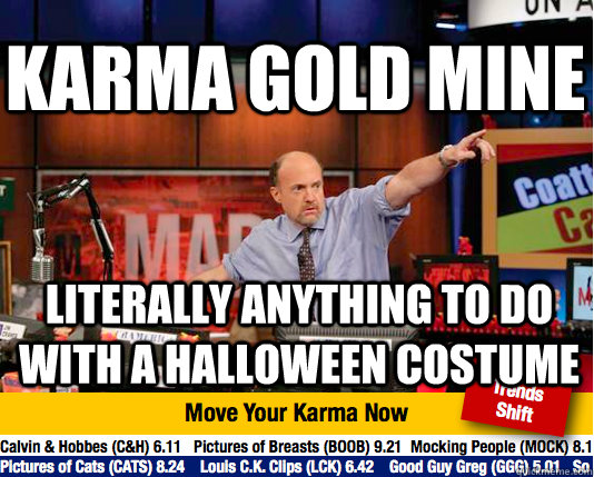karma gold mine literally anything to do with a halloween co - Mad Karma with Jim Cramer