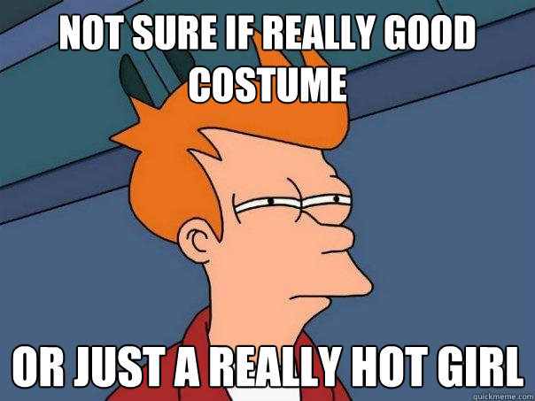 not sure if really good costume or just a really hot girl - Futurama Fry