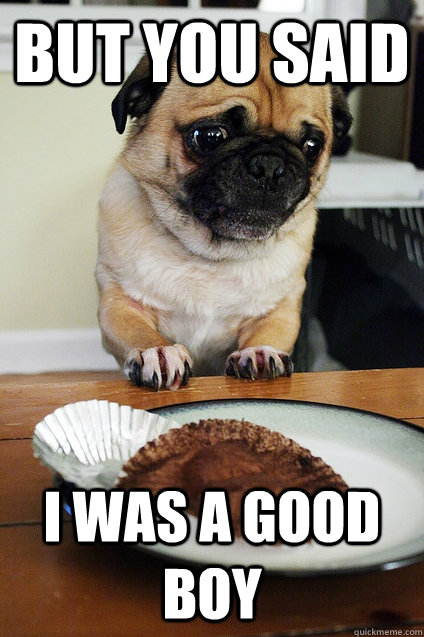 but you said i was a good boy -