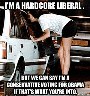 im a hardcore liberal but we can say im a conservative v - Karma Whore