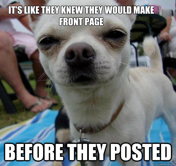 its like they knew they would make front page before they p - Futurama Fry Dog