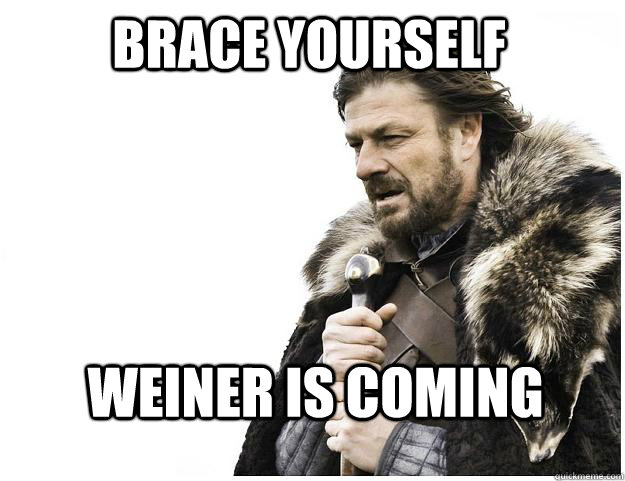 brace yourself weiner is coming - Imminent Ned