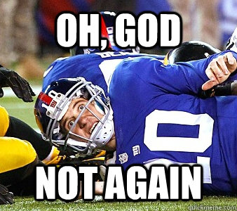 oh god not again - Scared Eli