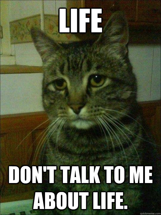 life dont talk to me about life - Depressed Simon