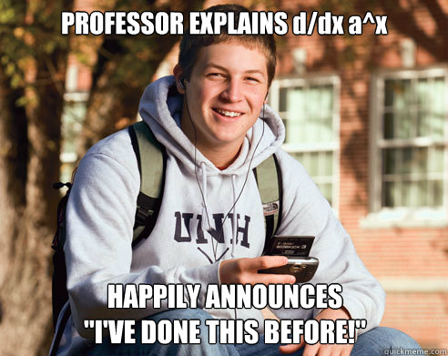 professor explains ddx ax happily announces ive done thi - College Freshman