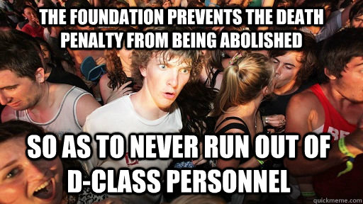 the foundation prevents the death penalty from being abolish - Sudden Clarity Clarence