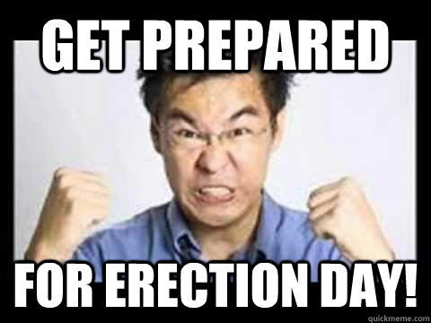 get prepared for erection day - angry asian