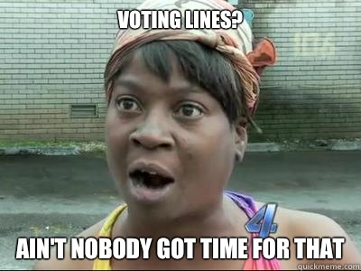 VOTING AINT NOBODY GOT TIME FOR THAT - Aint Nobody Got Time For That