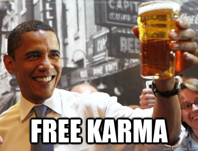 free karma - Obama Beer