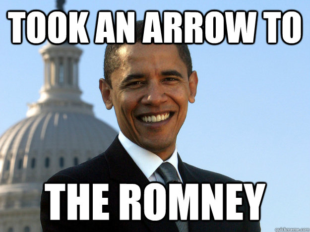 took an arrow to the romney - Arrow to the Romney