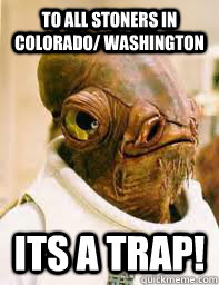 to all stoners in colorado washington its a trap - Its a trap
