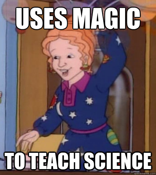uses magic to teach science -