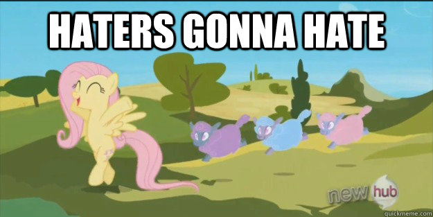 haters gonna hate -