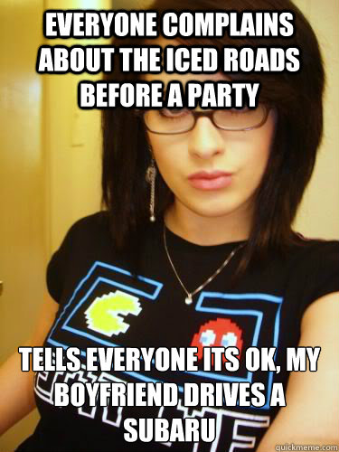 everyone complains about the iced roads before a party tells - Cool Chick Carol