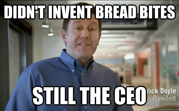 didnt invent bread bites still the ceo - Good Guy Patrick Doyle