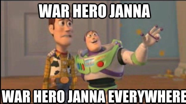war hero janna war hero janna everywhere - Buzz and Woody