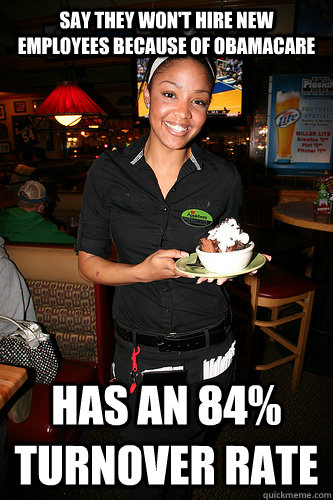 say they wont hire new employees because of obamacare has a -