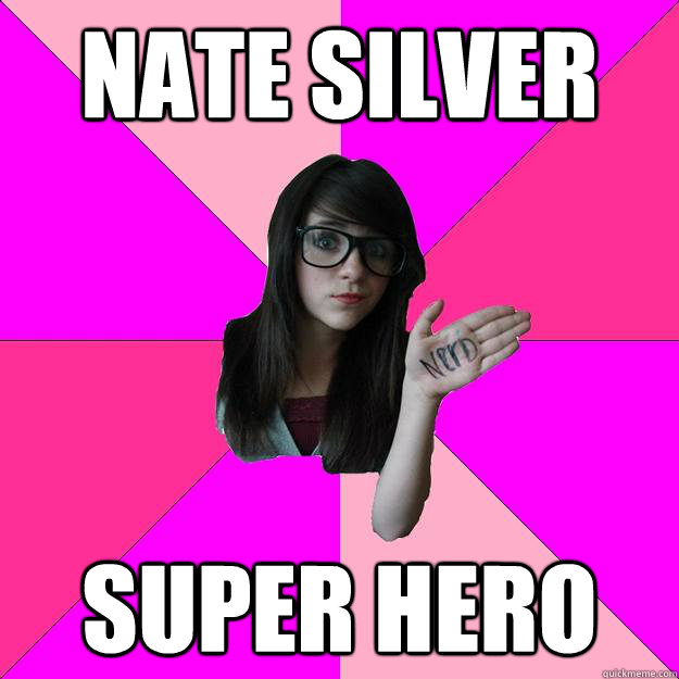 nate silver super hero - Idiot Nerd Girl
